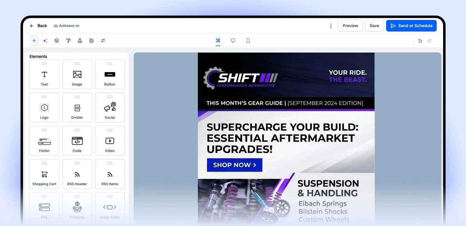 v8 crm email marketing